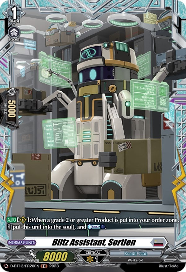 Image for Blitz Assistant, Sortien (FR) (D-BT13: Flight of Chakrabarthi) (D-BT13/FR20EN) - Cardfight Vanguard
