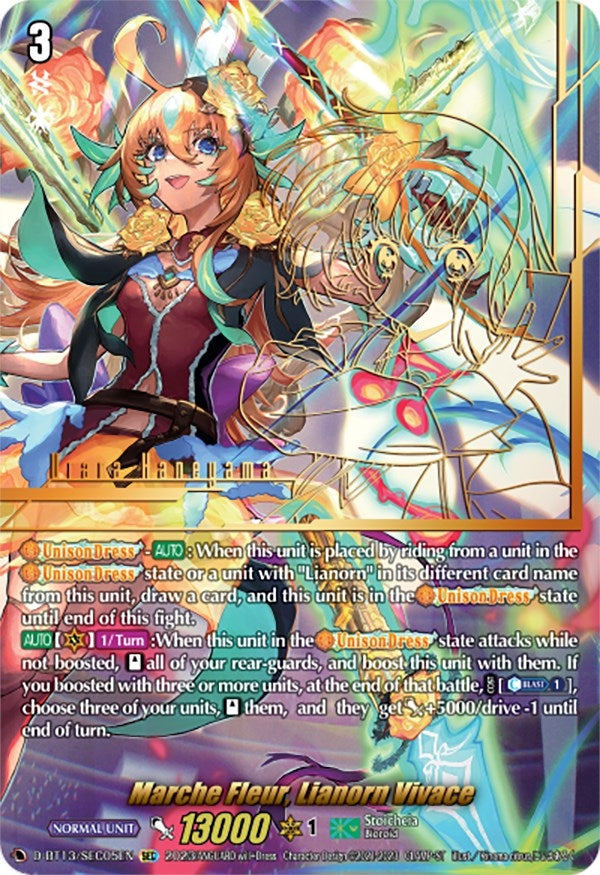 Image for Marche Fleur, Lianorn Vivace (SEC) (D-BT13: Flight of Chakrabarthi) (D-BT13/SEC05EN) - Cardfight Vanguard