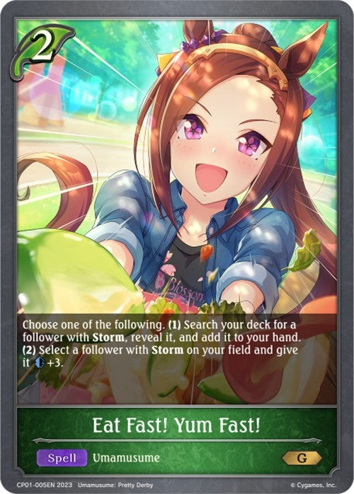 Image for Eat Fast! Yum Fast! (CP01: Umamusume: Pretty Derby) (CP01-005EN) - Shadowverse: Evolve