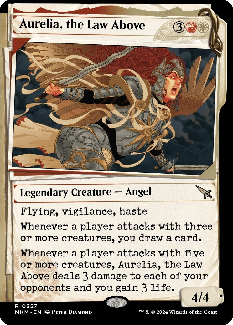 Image for Aurelia, the Law Above (Showcase) (0357) (Murders at Karlov Manor) (357) - Magic: The Gathering