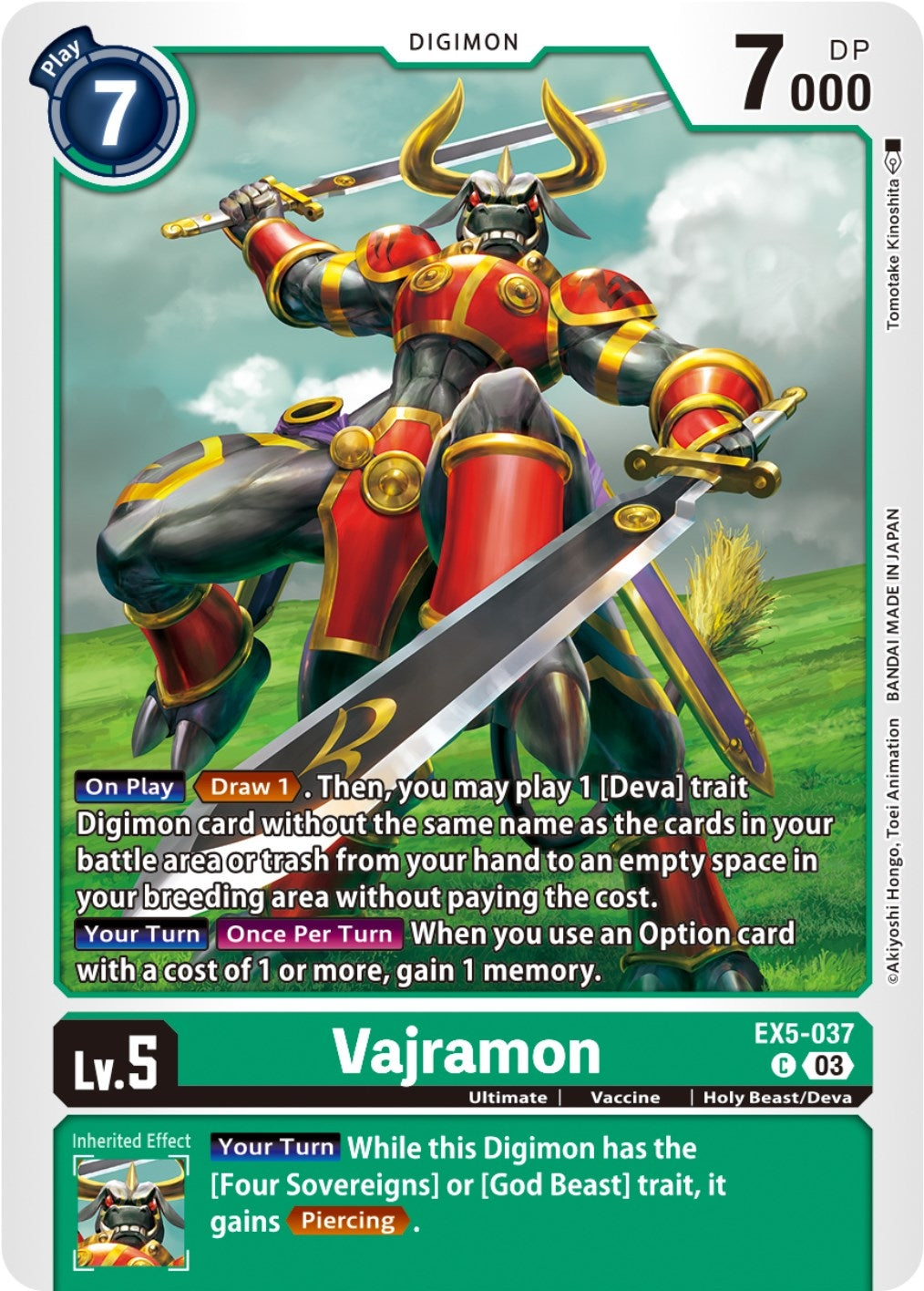 Image for Vajramon (EX05) (5037)