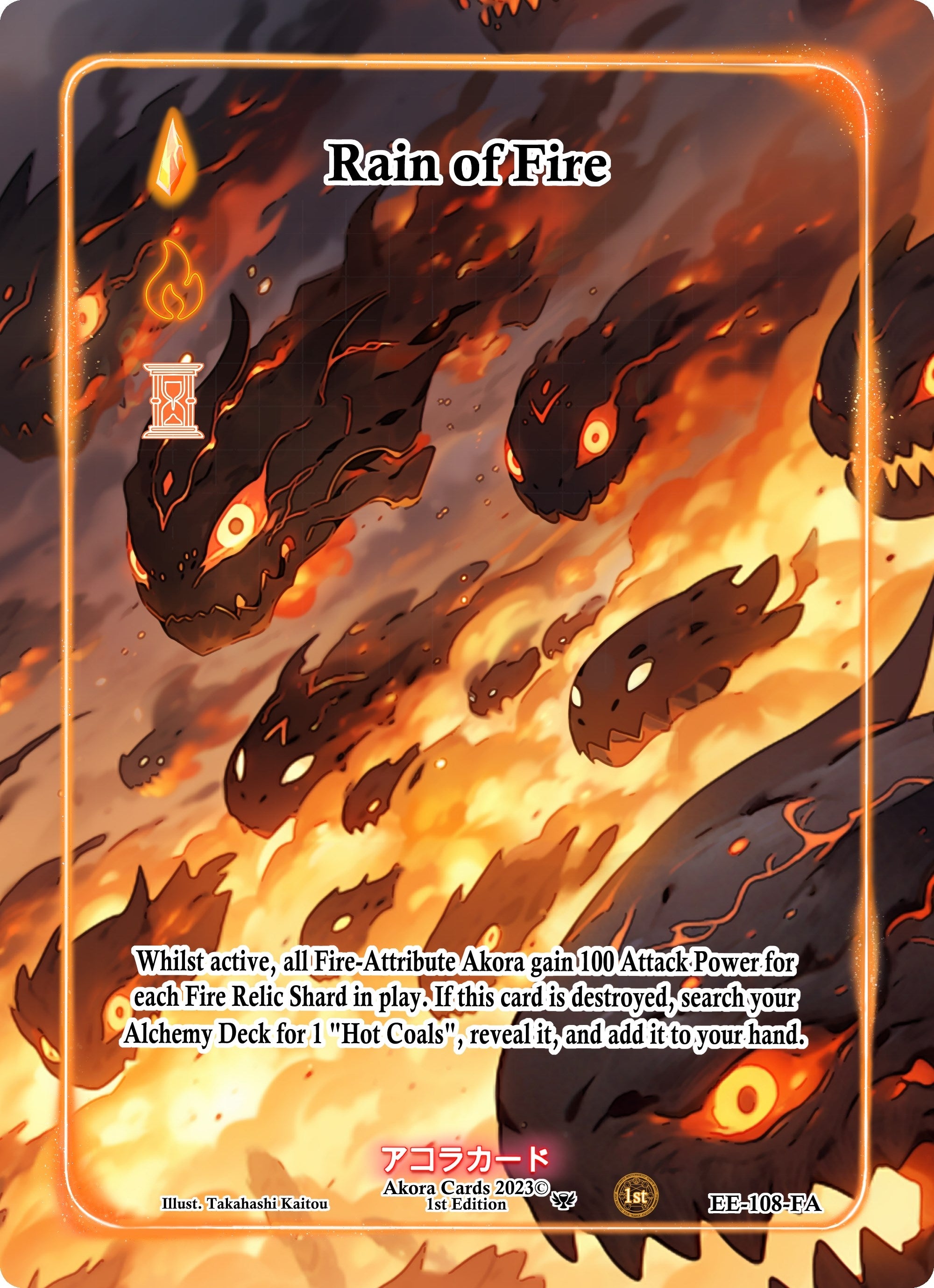 Image for Rain of Fire (Full Art) (Eternal Echoes [1st Edition]) (EE-108-FA) - Akora TCG