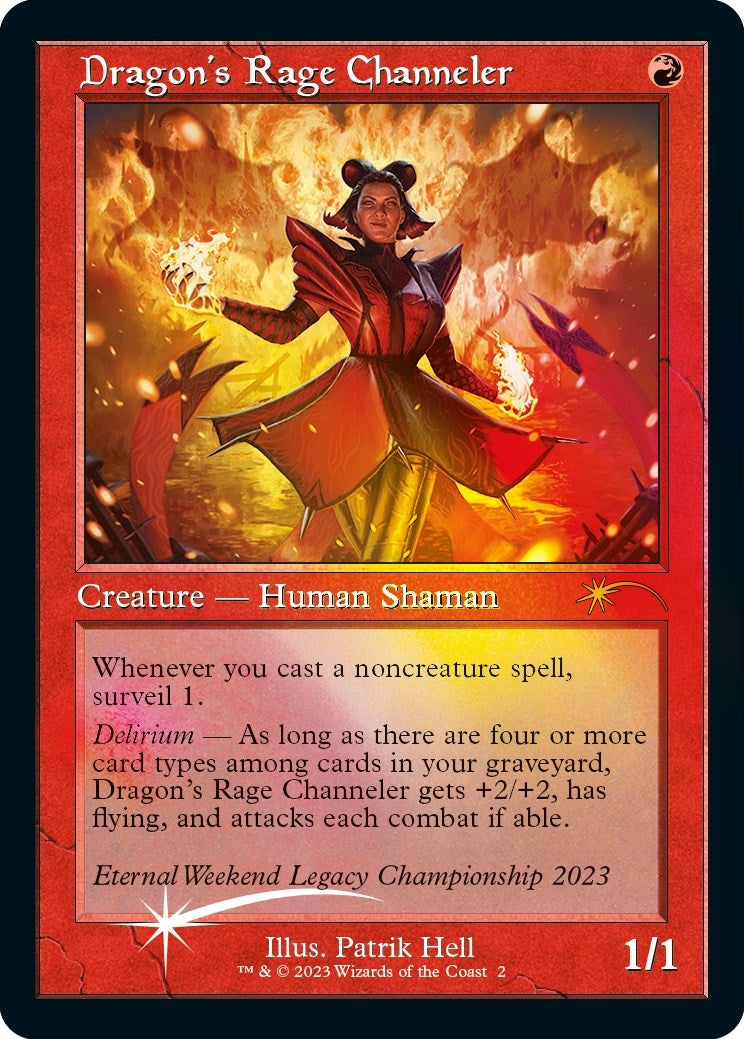 Image for Dragon's Rage Channeler (Retro Frame) (Eternal Weekend 2023 Promo) (Unique and Miscellaneous Promos) (2) - Magic: The Gathering
