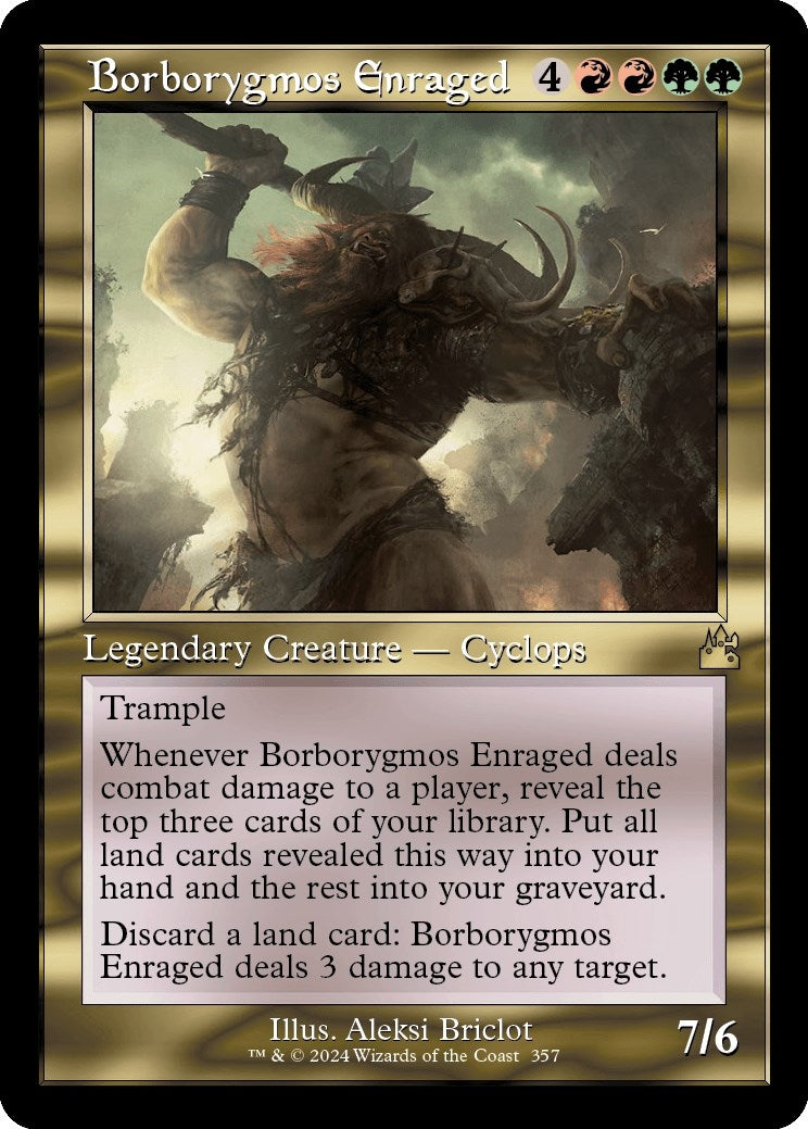 Image for Borborygmos Enraged (Retro Frame) (Ravnica Remastered) (357) - Magic: The Gathering