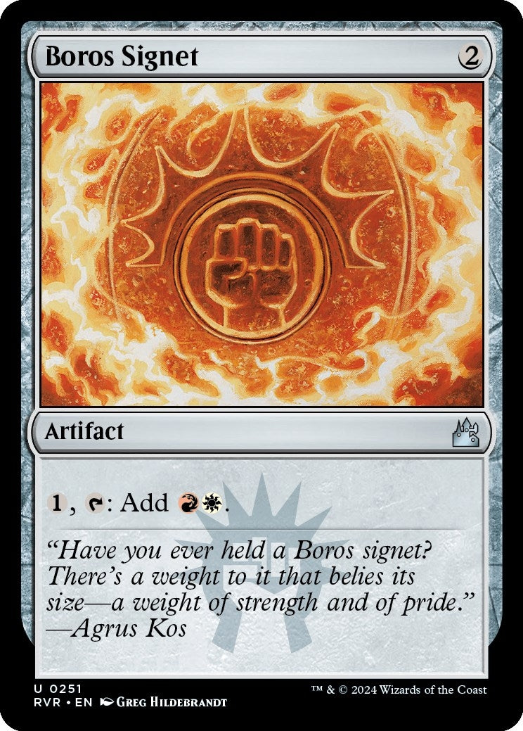 Image for Boros Signet (Ravnica Remastered) (251) - Magic: The Gathering