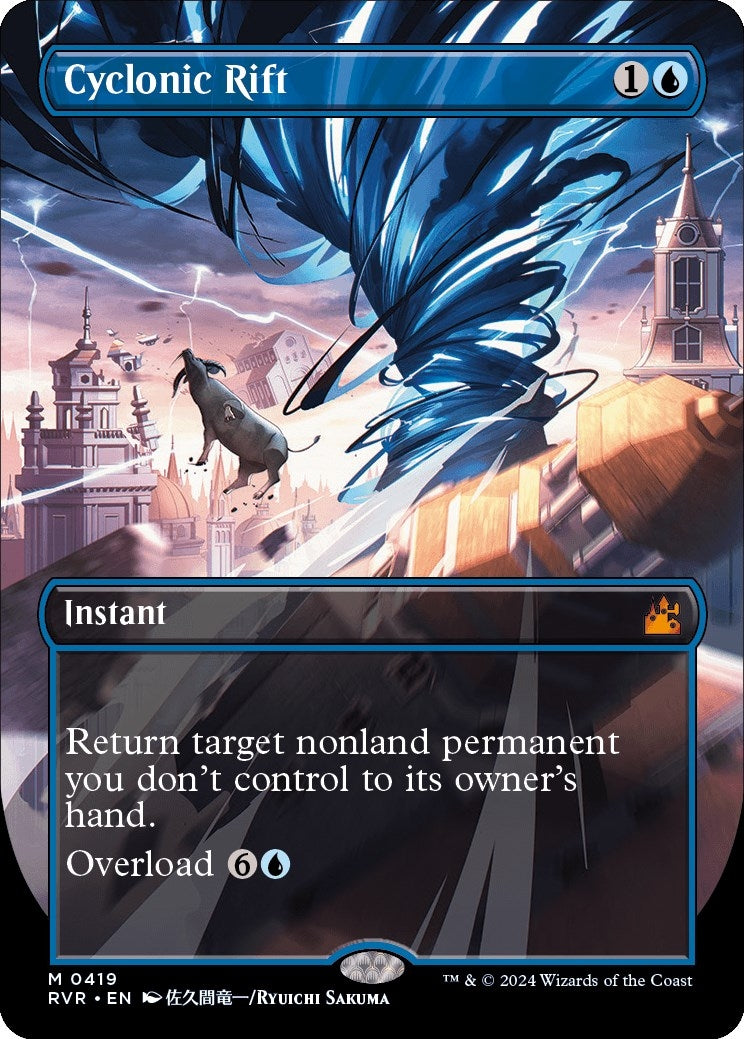 Image for Cyclonic Rift (Anime Borderless) (Ravnica Remastered) (419) - Magic: The Gathering