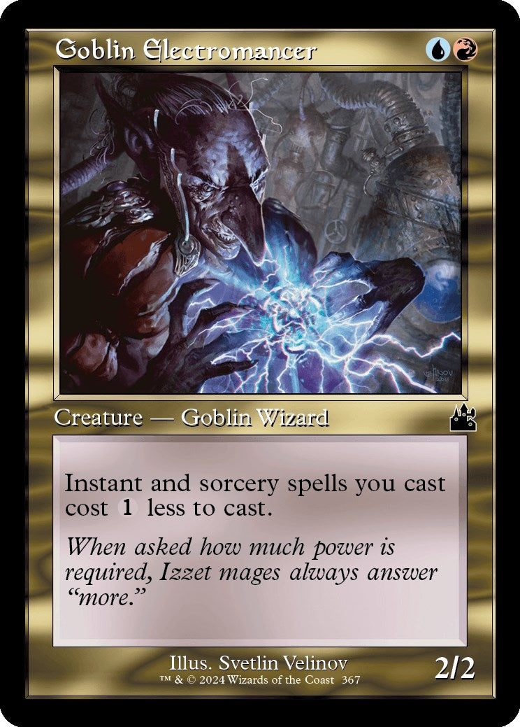 Image for Goblin Electromancer (Retro Frame) (Ravnica Remastered) (367) - Magic: The Gathering