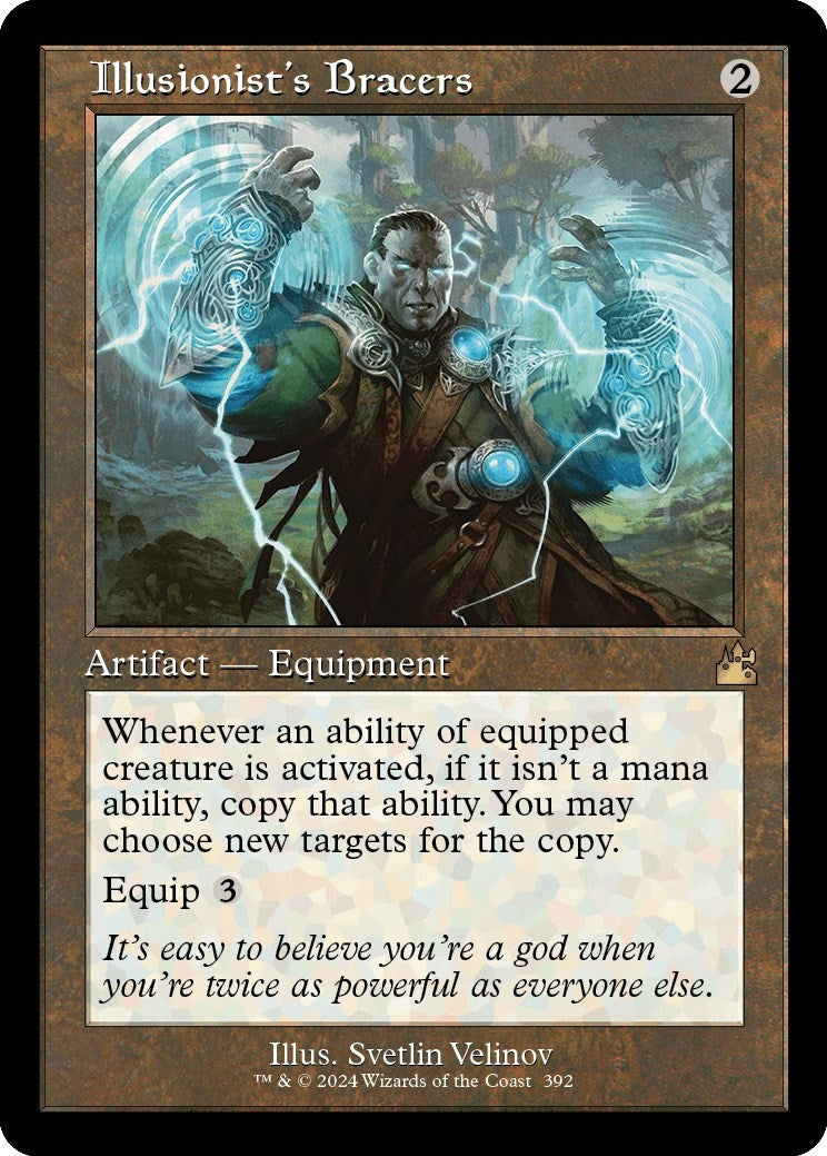 Image for Illusionist's Bracers (Retro Frame) (Ravnica Remastered) (392) - Magic: The Gathering