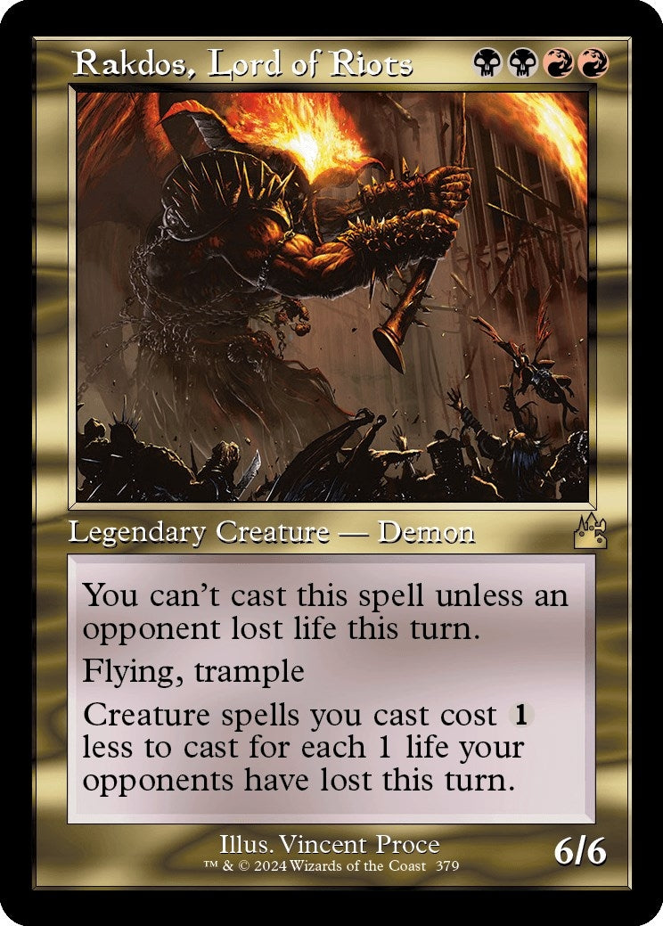 Image for Rakdos, Lord of Riots (Retro Frame) (Ravnica Remastered) (379) - Magic: The Gathering