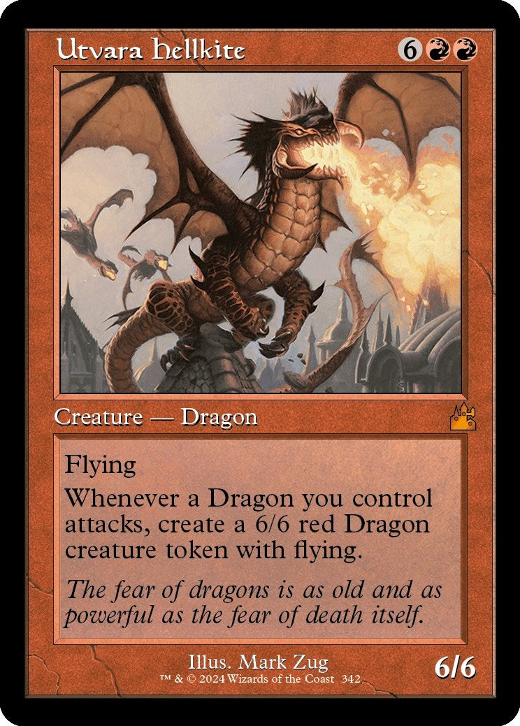 Image for Utvara Hellkite (Retro Frame) (Ravnica Remastered) (342) - Magic: The Gathering