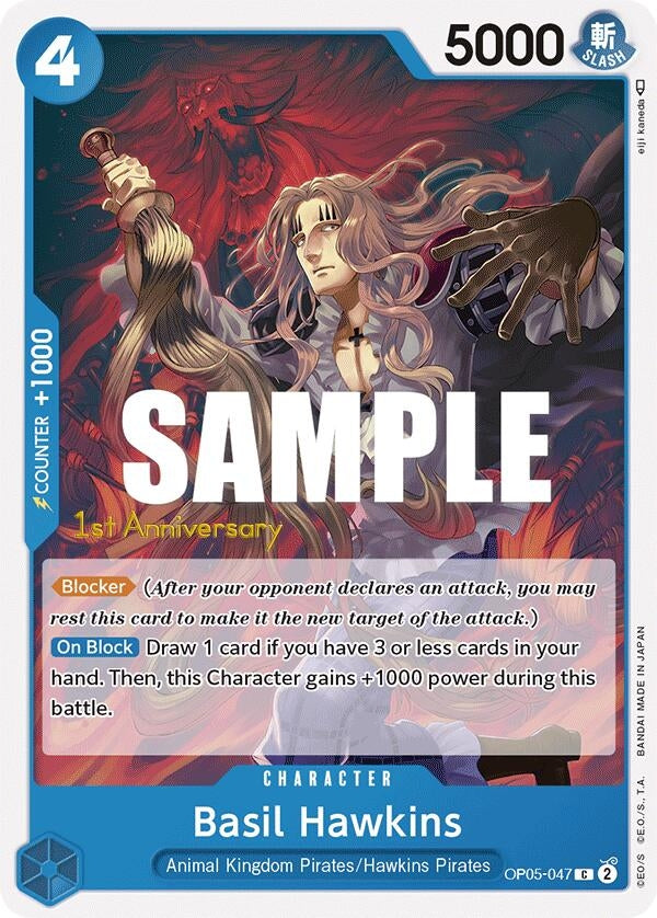 Image for Basil Hawkins (Awakening of the New Era: 1st Anniversary Tournament Cards) (OP05-047) - One Piece Card Game