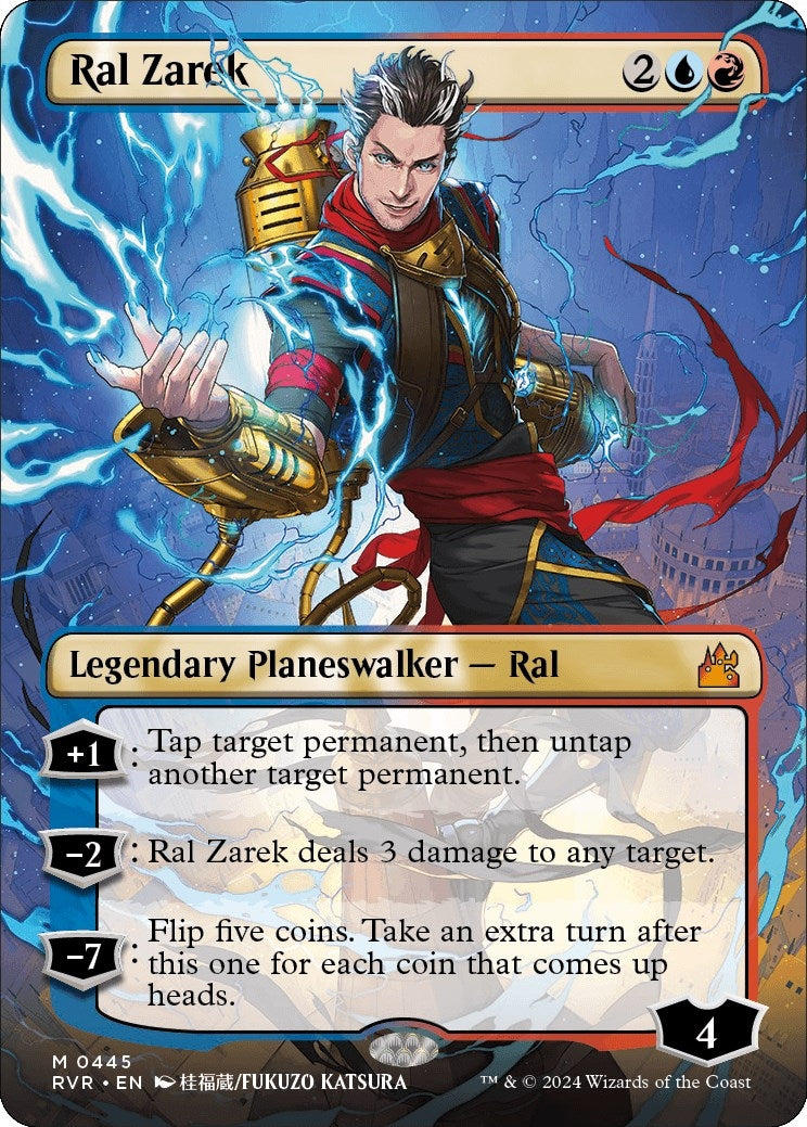 Image for Ral Zarek (Anime Borderless) (Ravnica Remastered) (445) - Magic: The Gathering