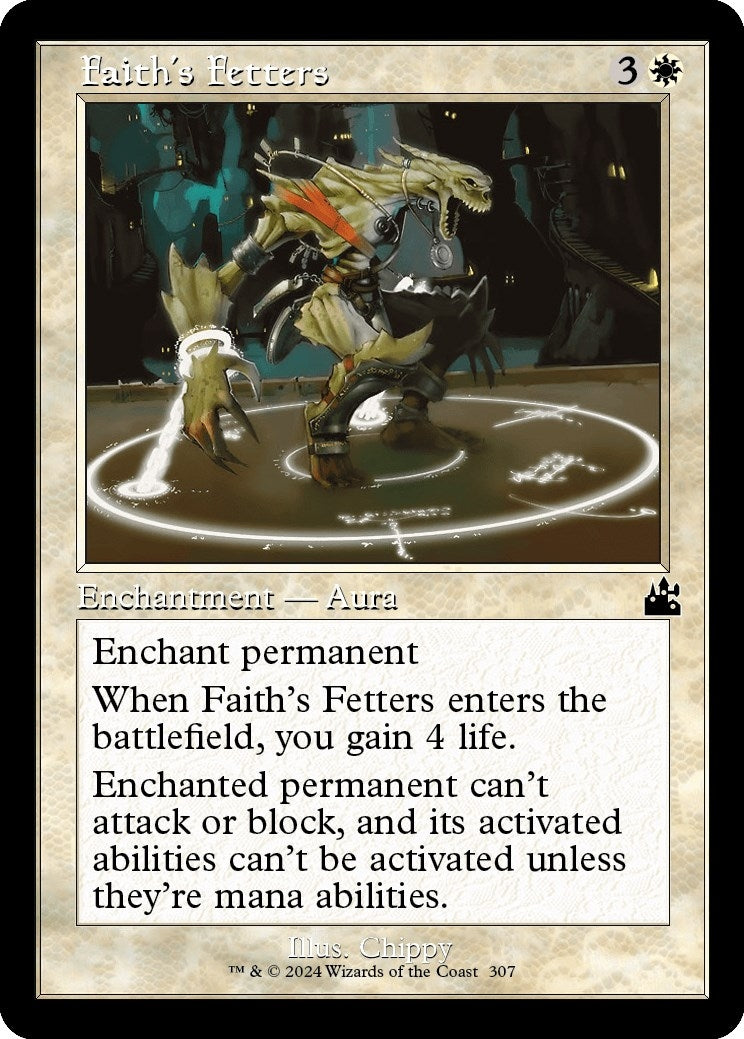 Image for Faith's Fetters (Retro Frame) (Ravnica Remastered) (307) - Magic: The Gathering
