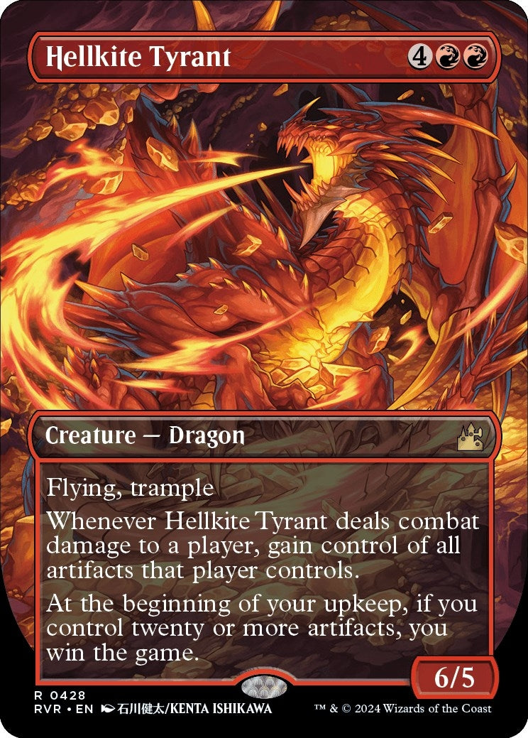 Image for Hellkite Tyrant (Anime Borderless) (Ravnica Remastered) (428) - Magic: The Gathering