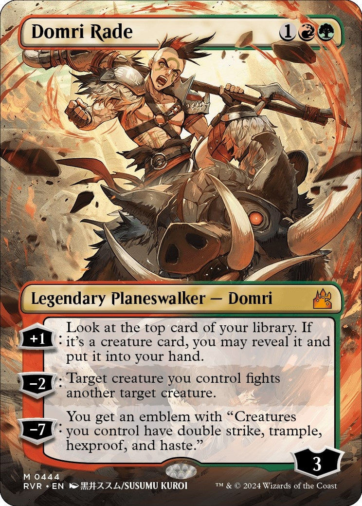 Image for Domri Rade (Anime Borderless) (Ravnica Remastered) (444) - Magic: The Gathering
