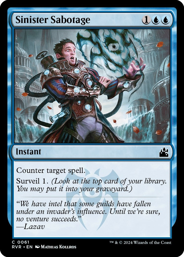 Image for Sinister Sabotage (Ravnica Remastered) (61) - Magic: The Gathering