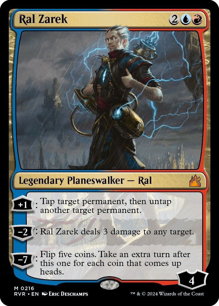 Image for Ral Zarek (Ravnica Remastered) (216) - Magic: The Gathering