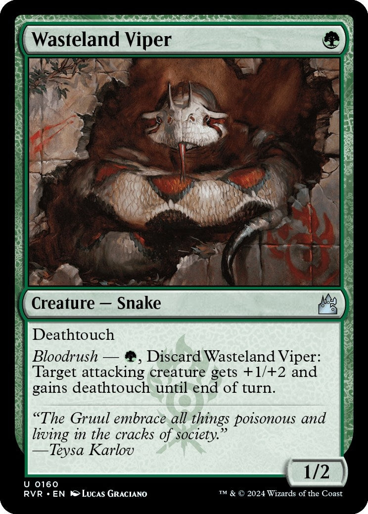 Image for Wasteland Viper (Ravnica Remastered) (160) - Magic: The Gathering
