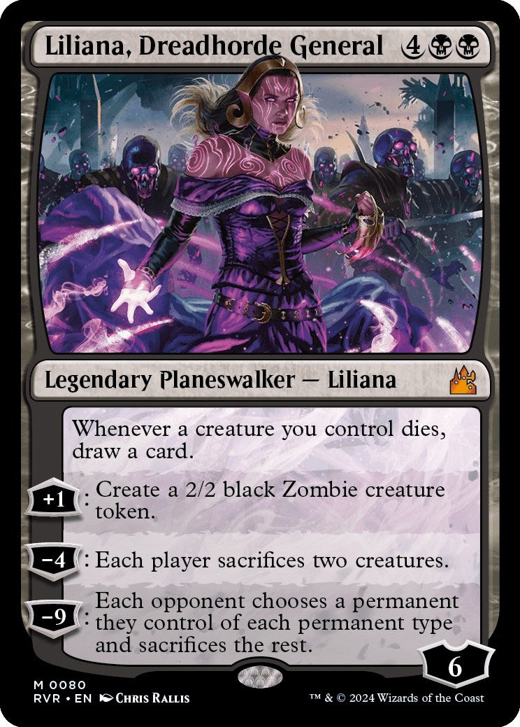Image for Liliana, Dreadhorde General (Ravnica Remastered) (80) - Magic: The Gathering