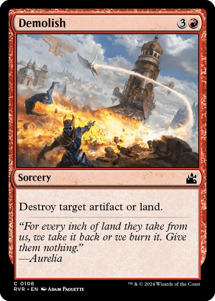 Image for Demolish (Ravnica Remastered) (106) - Magic: The Gathering