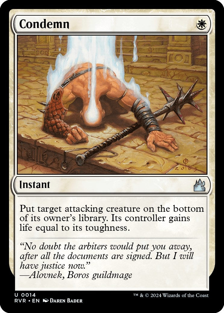 Image for Condemn (Ravnica Remastered) (14) - Magic: The Gathering
