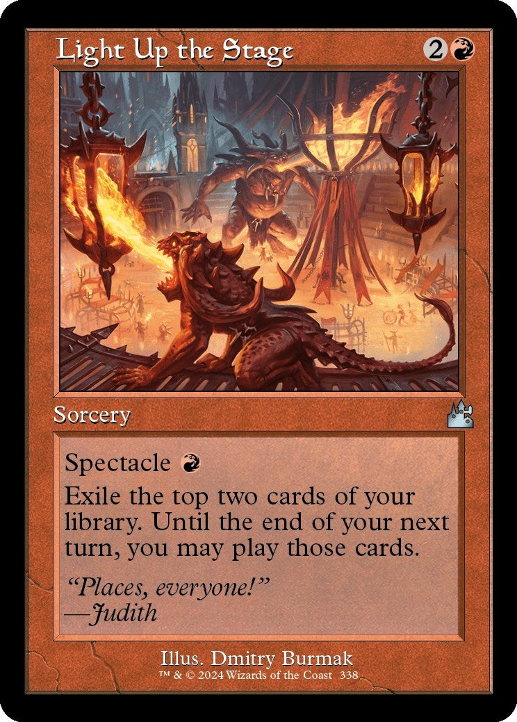 Image for Light Up the Stage (Retro Frame) (Ravnica Remastered) (338) - Magic: The Gathering