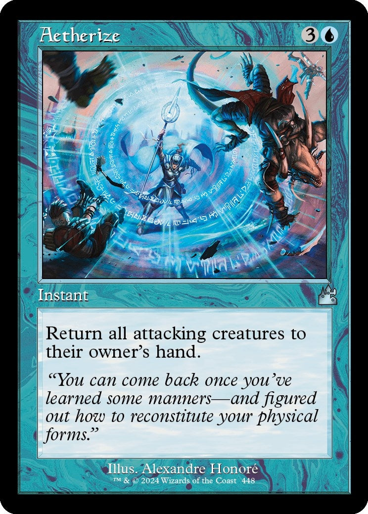 Image for Aetherize (Retro Frame) (Ravnica Remastered) (448) - Magic: The Gathering