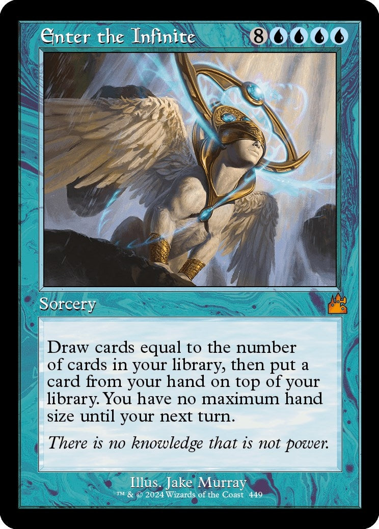 Image for Enter the Infinite (Retro Frame) (Ravnica Remastered) (449) - Magic: The Gathering