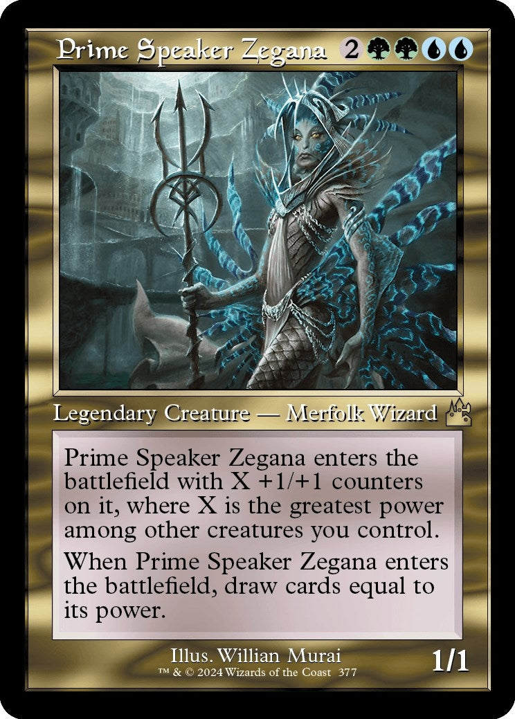 Image for Prime Speaker Zegana (Retro Frame) (Ravnica Remastered) (377) - Magic: The Gathering