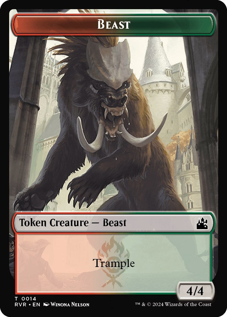 Image for Beast Token (Ravnica Remastered) (14) - Magic: The Gathering