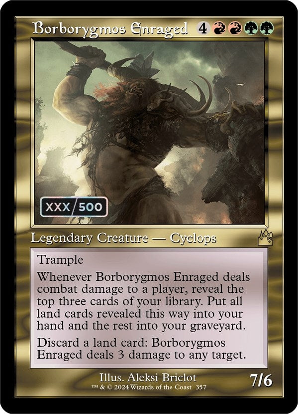 Image for Borborygmos Enraged (Retro Frame) (Serial Numbered) (Ravnica Remastered) (357) - Magic: The Gathering