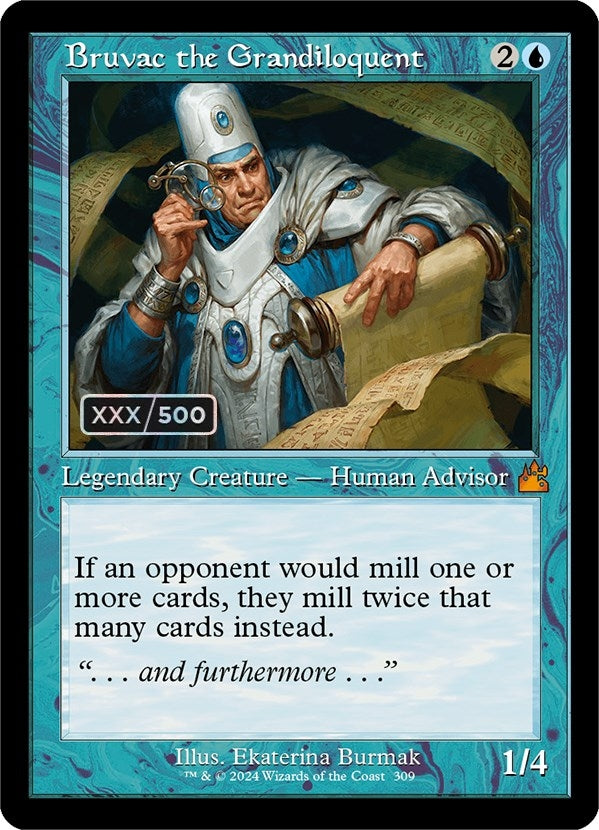Image for Bruvac the Grandiloquent (Retro Frame) (Serial Numbered) (Ravnica Remastered) (309) - Magic: The Gathering