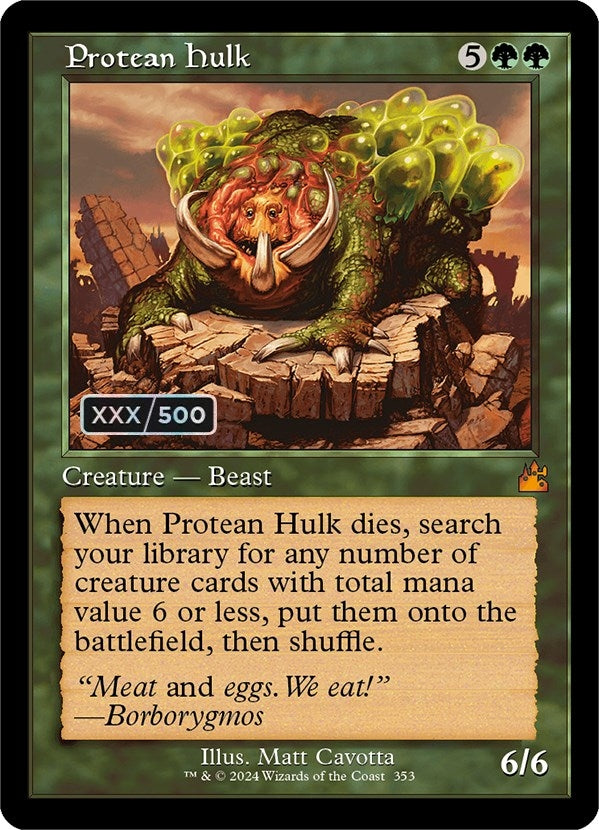 Image for Protean Hulk (Retro Frame) (Serial Numbered) (Ravnica Remastered) (353) - Magic: The Gathering