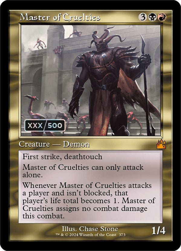 Image for Master of Cruelties (Retro Frame) (Serial Numbered) (Ravnica Remastered) (373) - Magic: The Gathering