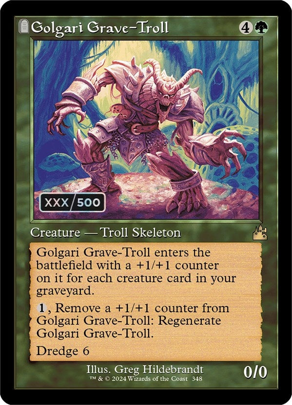 Image for Golgari Grave-Troll (Retro Frame) (Serial Numbered) (Ravnica Remastered) (348) - Magic: The Gathering