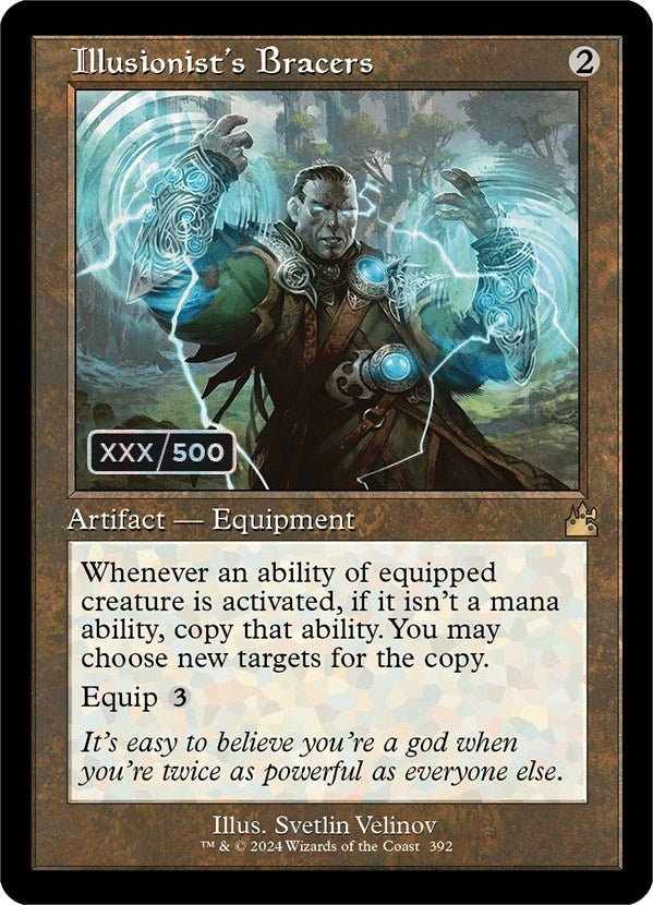 Image for Illusionist's Bracers (Retro Frame) (Serial Numbered) (Ravnica Remastered) (392) - Magic: The Gathering