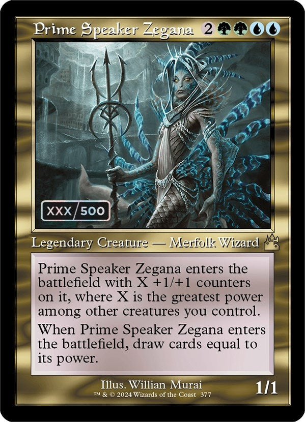 Image for Prime Speaker Zegana (Retro Frame) (Serial Numbered) (Ravnica Remastered) (377) - Magic: The Gathering