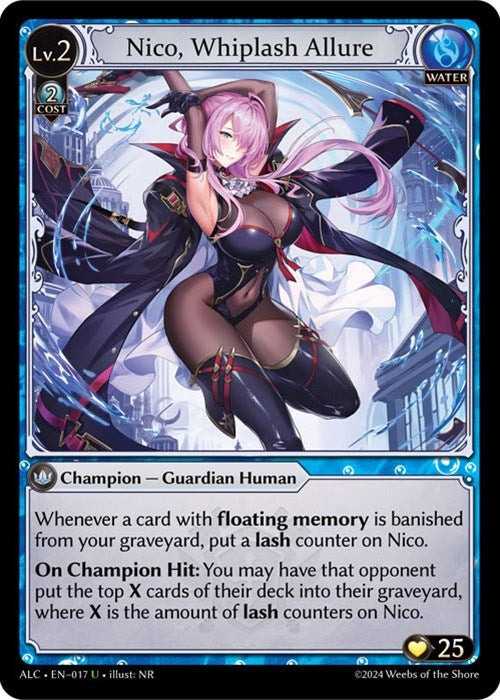 Image for Nico, Whiplash Allure (Alchemical Revolution) (017) - Grand Archive TCG
