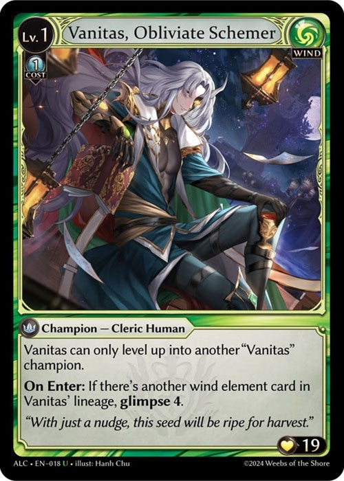 Image for Vanitas, Obliviate Schemer (Alchemical Revolution) (018) - Grand Archive TCG
