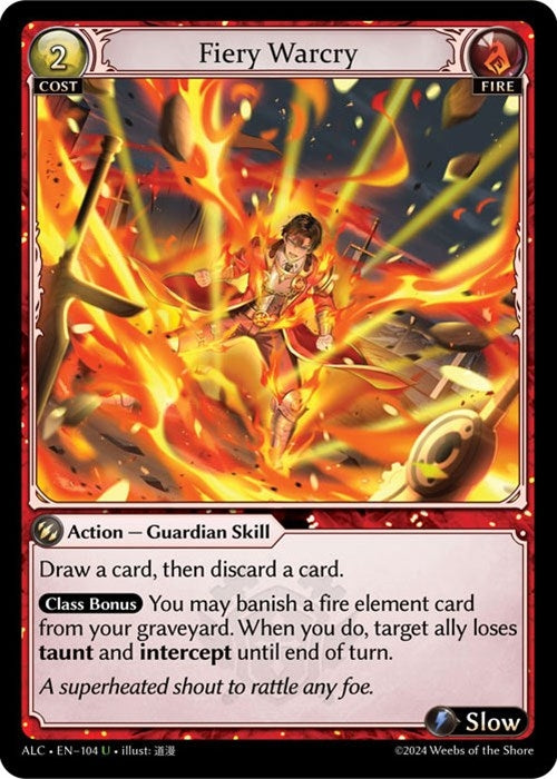 Image for Fiery Warcry (Alchemical Revolution) (104) - Grand Archive TCG