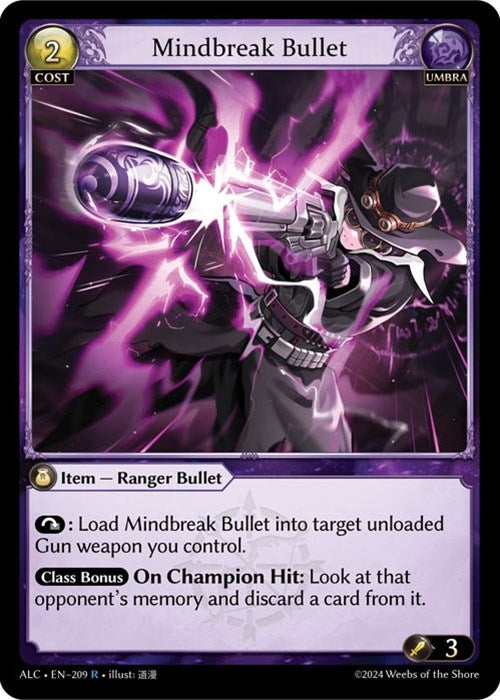 Image for Mindbreak Bullet (Alchemical Revolution) (209) - Grand Archive TCG