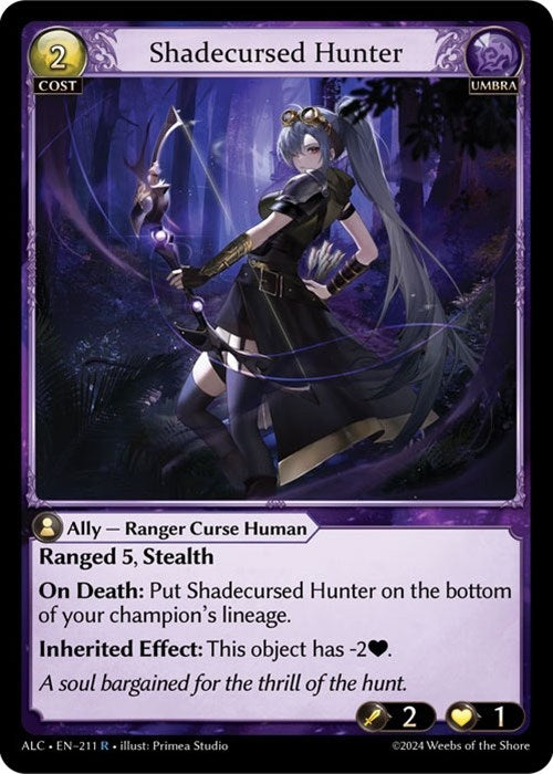 Image for Shadecursed Hunter (Alchemical Revolution) (211) - Grand Archive TCG