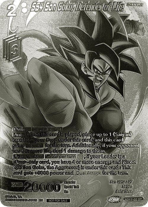 Image for SS4 Son Goku, Defender of Life (2023 Offline Regionals Silver Print) (Promotion Cards) (SD17-02) - Dragon Ball Super: Masters