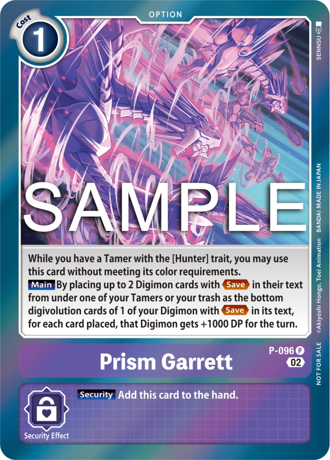 Image for Prism Garrett - P-096 (3rd Anniversary Update Pack) - Digimon Card Game