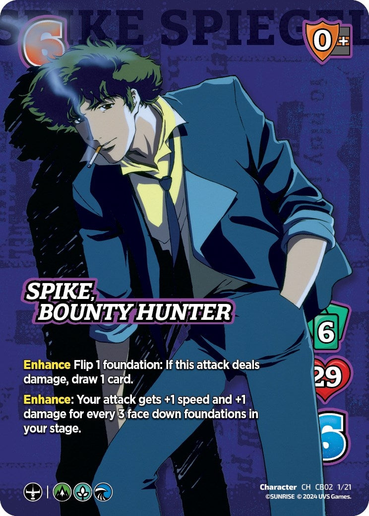 Image for Spike, Bounty Hunter (Challenger Series: Cowboy Bebop and Trigun Stampede) (CB02 1/21) - UniVersus