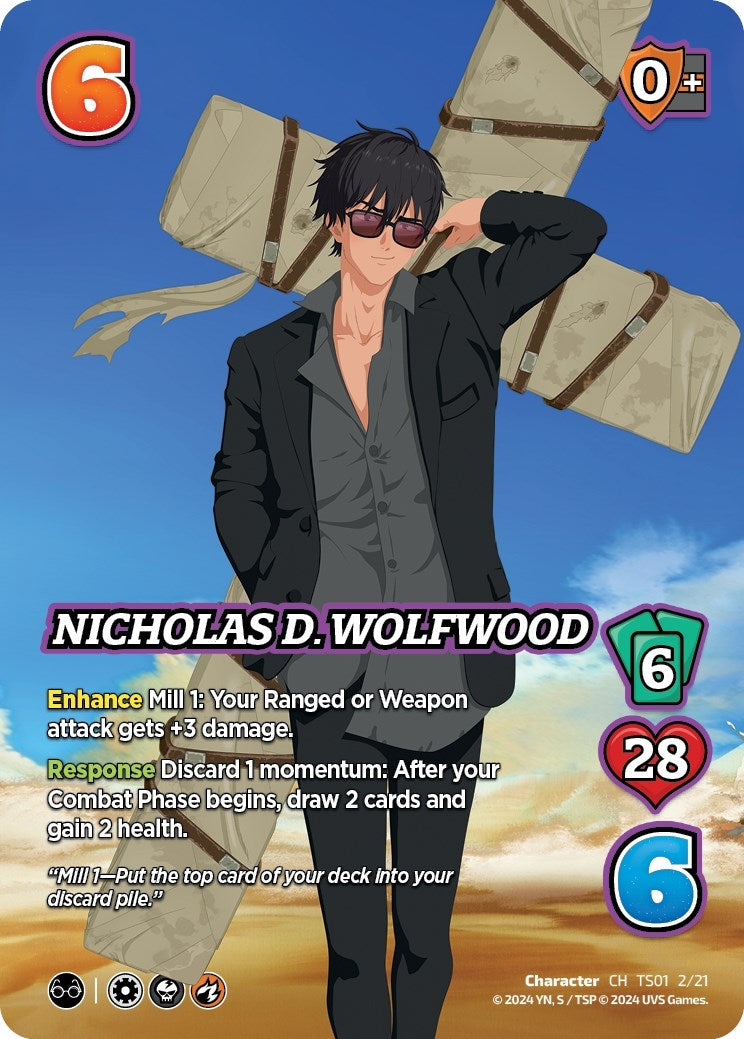Image for Nicholas D. Wolfwood (Challenger Series: Cowboy Bebop and Trigun Stampede) (TS01 2/21) - UniVersus