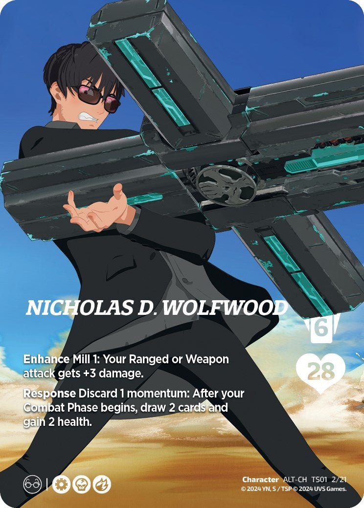 Image for Nicholas D. Wolfwood (Alternate Art) (Challenger Series: Cowboy Bebop and Trigun Stampede) (TS01 2/21) - UniVersus