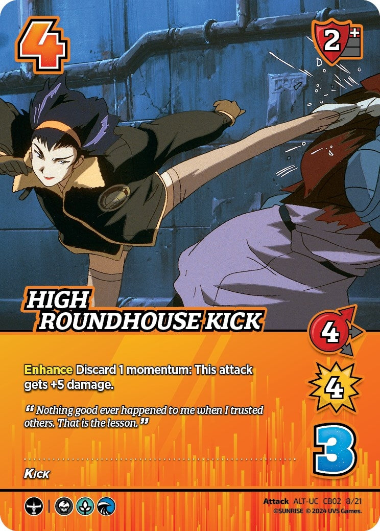 Image for High Roundhouse Kick (Alternate Art) (Challenger Series: Cowboy Bebop and Trigun Stampede) (CB02 8/21) - UniVersus