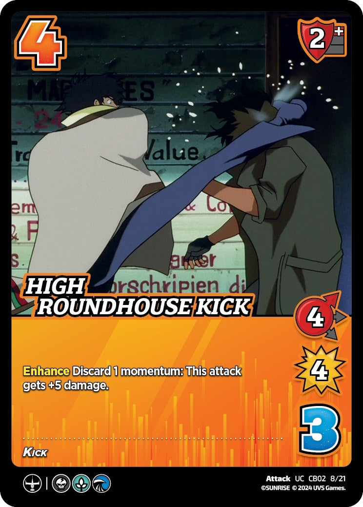 Image for High Roundhouse Kick (Challenger Series: Cowboy Bebop and Trigun Stampede) (CB02 8/21) - UniVersus