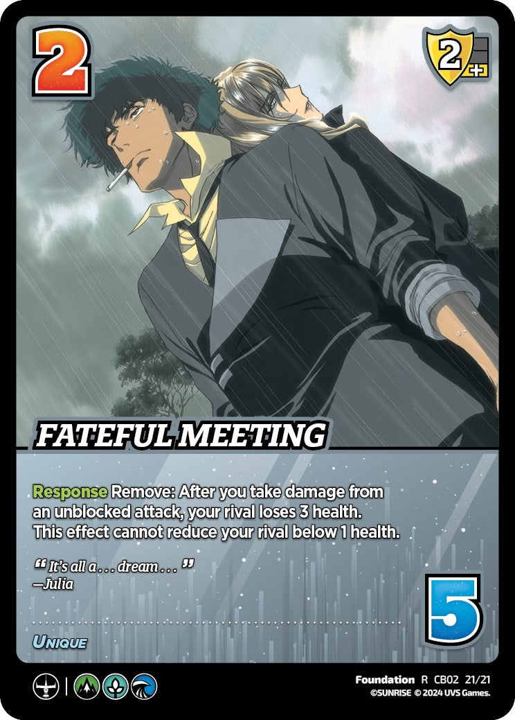 Image for Fateful Meeting (Challenger Series: Cowboy Bebop and Trigun Stampede) (CB02 21/21) - UniVersus